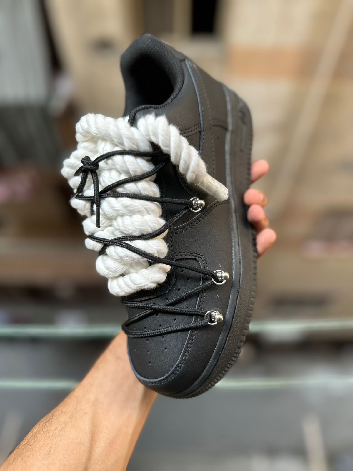 Black Air Force & Rope